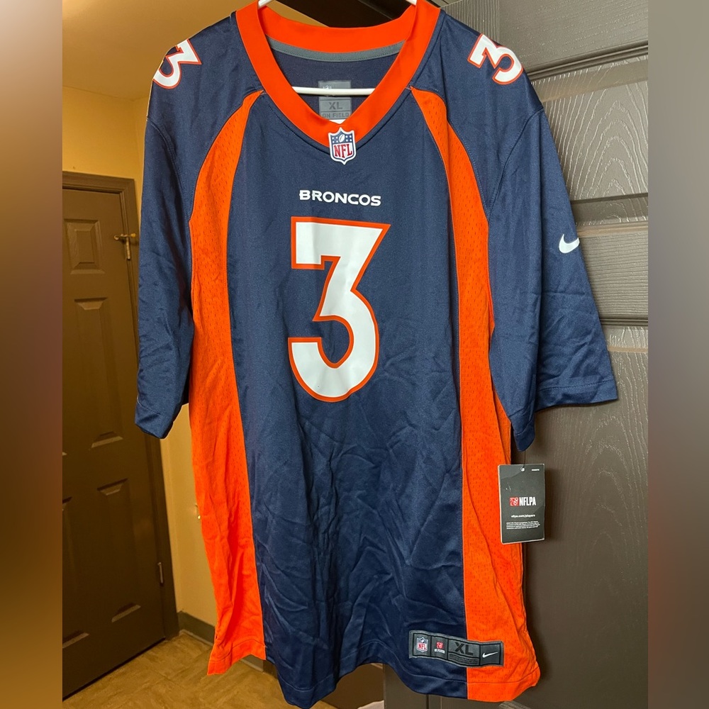 Russell Wilson Broncos Jersey— Alternate Game Jersey New